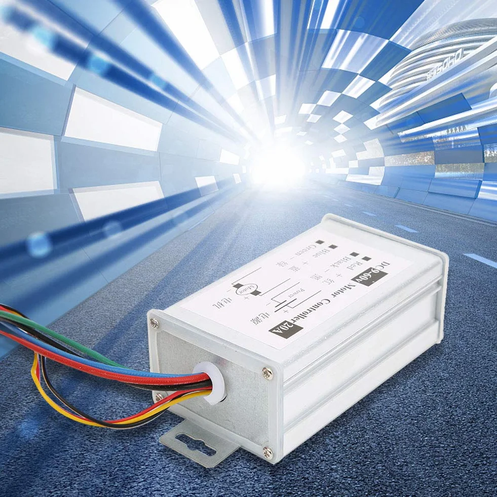 Sterownik Prędkości Silnika PWM 1200W DC9-60V 0-20A z Metalową Obudową