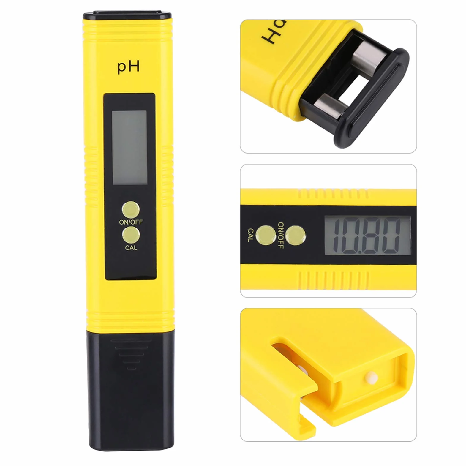 Cyfrowy miernik pH 0-14,00 LCD tester 0,01 rozdzielczość automatyczna kalibracja do wody akwarium basenów