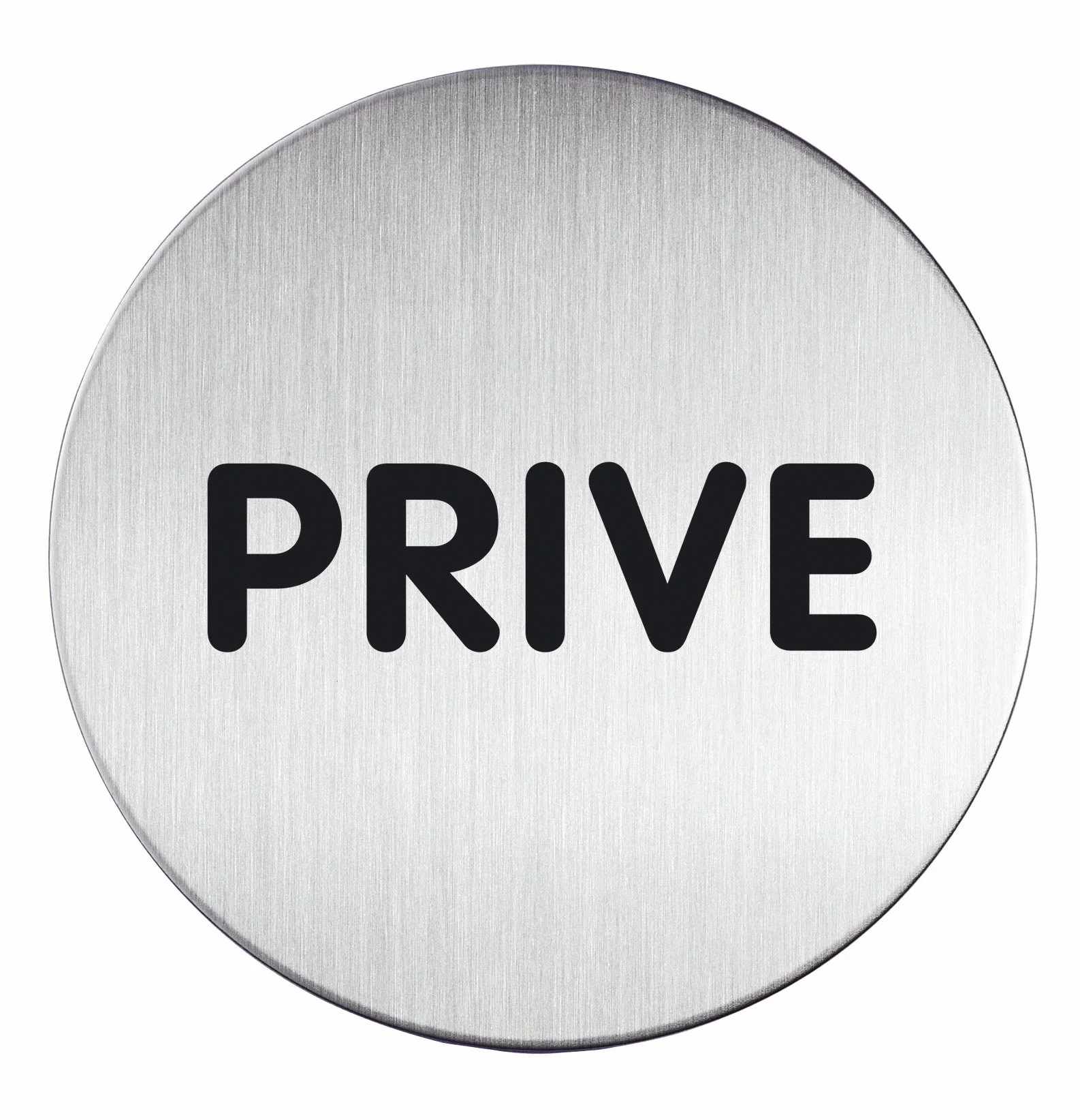 Durable 491268 Tabliczka Picto (okrągła), z napisem PRIVE , kolor srebrny.
