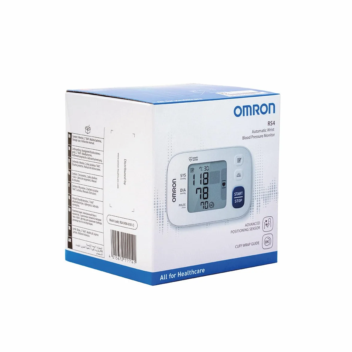 Omron Rs4 HEM-6181-E Ciśnieniomierz, Biały