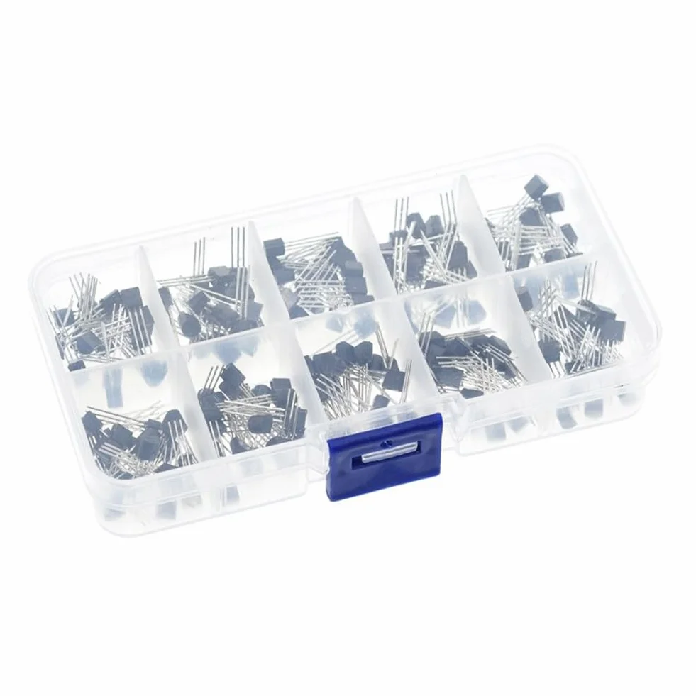 Tranzystory BC337 BC327 2N2222 2N2907 2N3904 2N3906 S8050 S8550 A1015 C115 C111 815, 200 sztuk