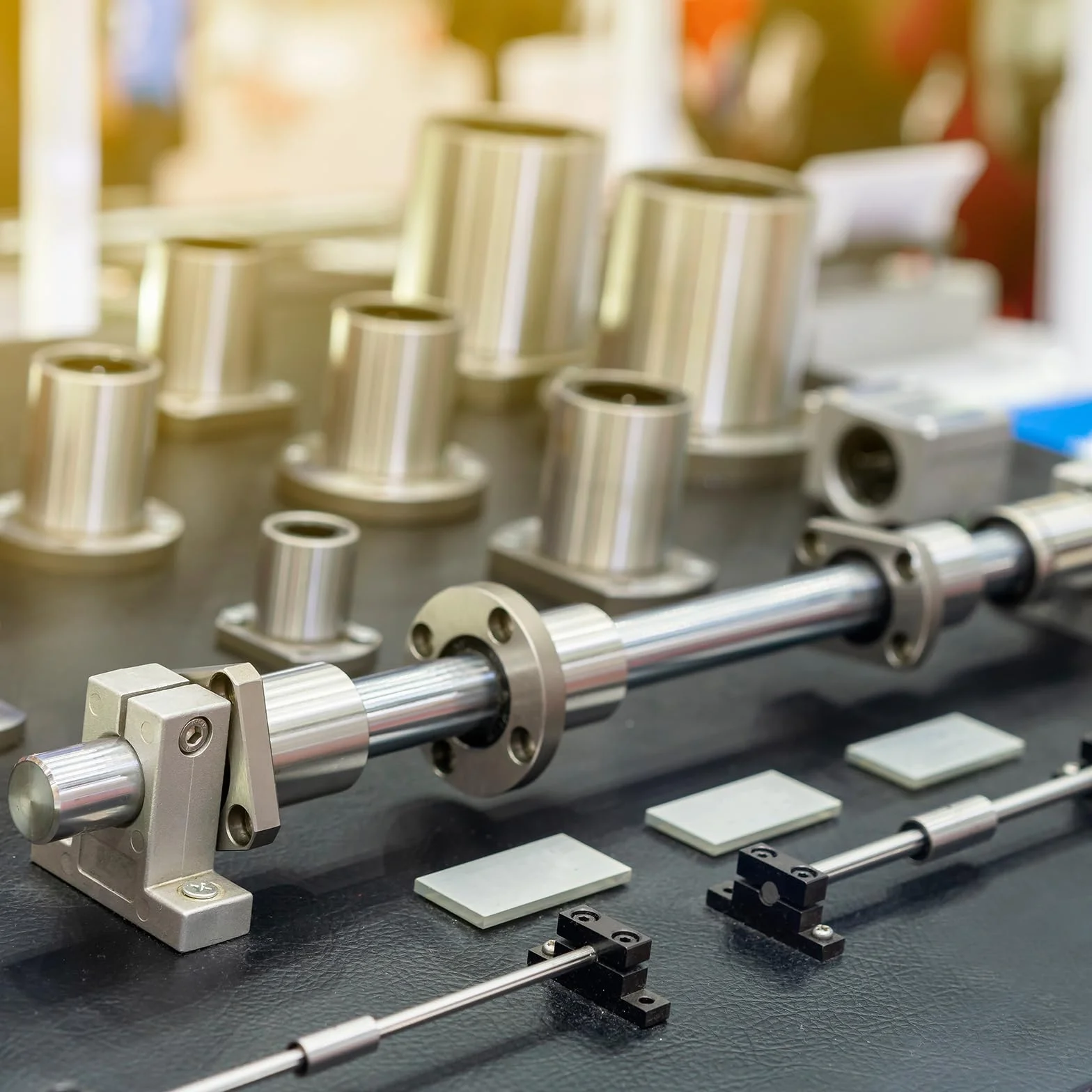 PATIKIL Shf8 Aluminiowy ruch liniowy drążek szynowy uchwyt zaciskowy prowadnicy 4 szt. do 8 mm wału
