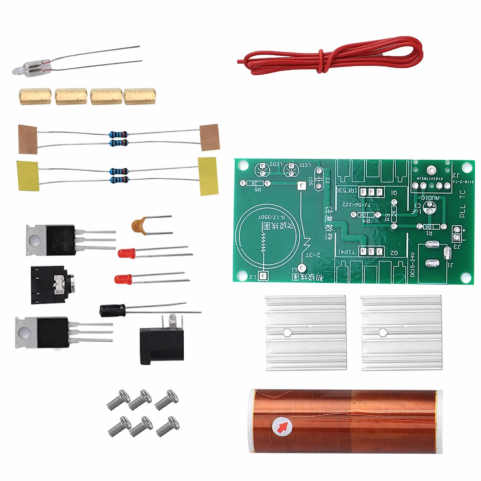 Moduł cewki Tesli niezmontowany 15W DC 15-24V 2A Mini DIY głośnik plazmowy zestaw