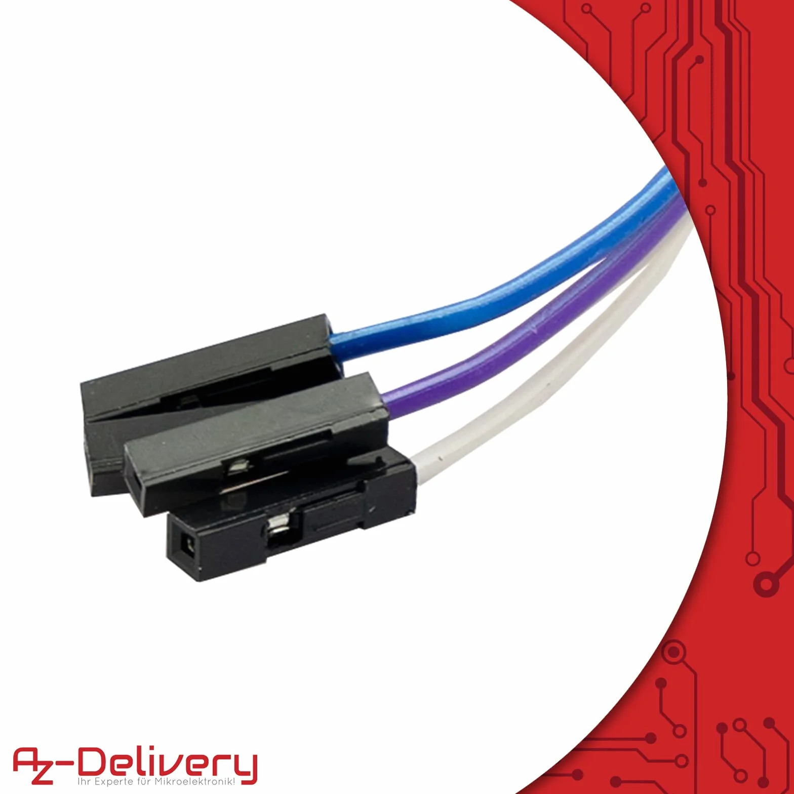 AZDelivery 4-pinowy programator I2C moduł narzędzie testowe PCB zacisk 1 x 4P pozłacane szpilki pogo
