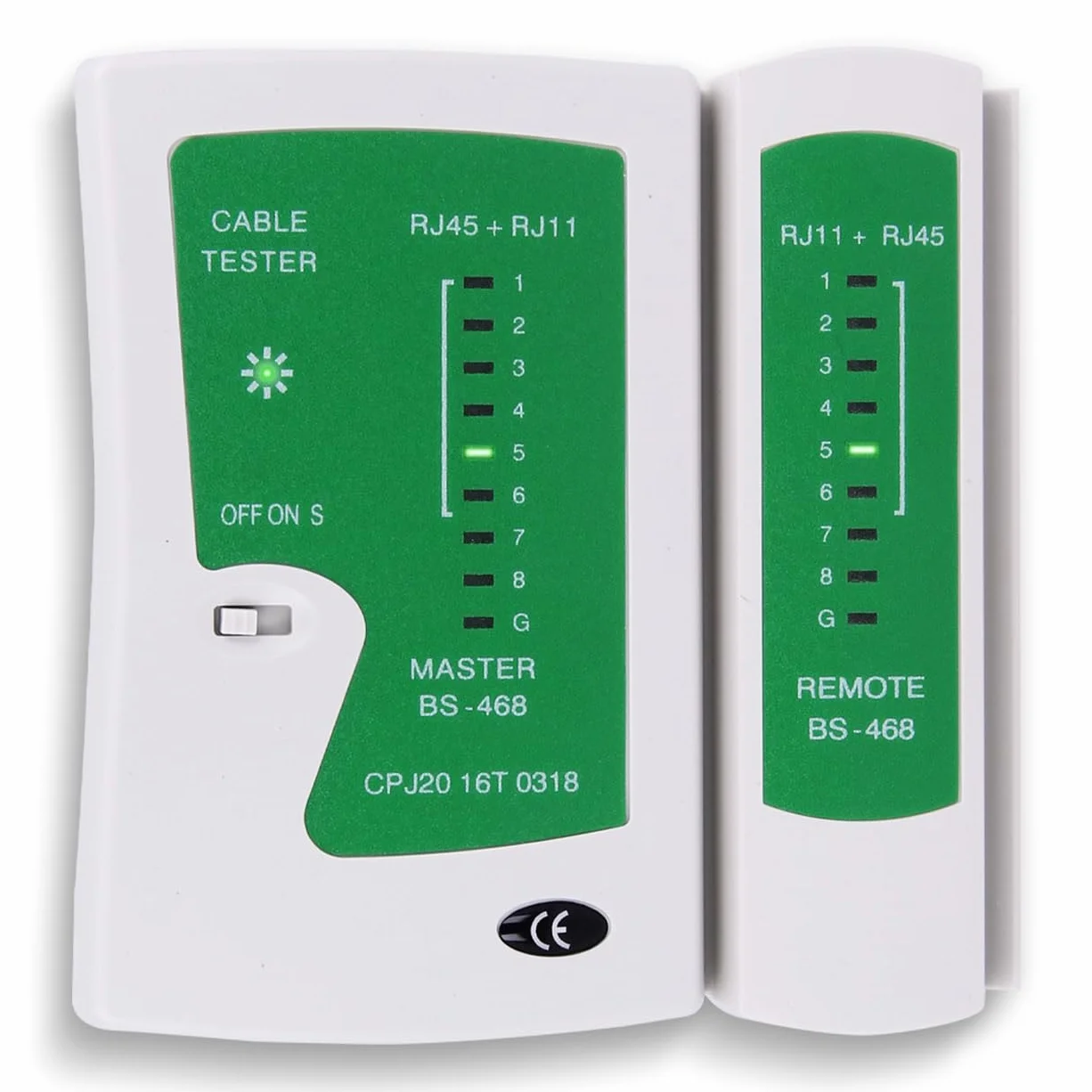 Tester sieci LAN RJ45/RJ11/RJ12 ISDN Cat 5/5e/6 z walizką