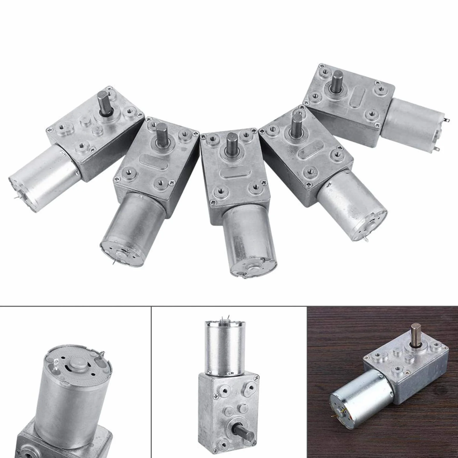 Silnik elektryczny DC 12 V Odwracalny redukcja prędkości 6 RPM metal