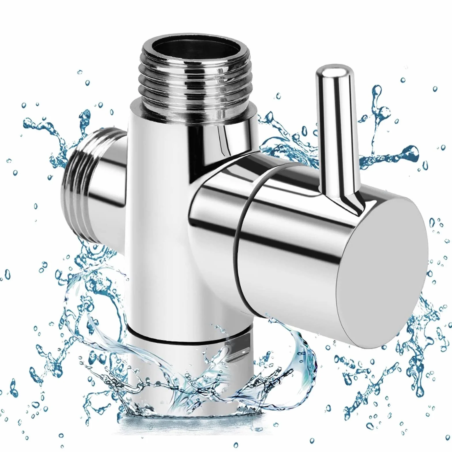 3-drożny zawór przełączający 1/2 cala do prysznica, adapter T