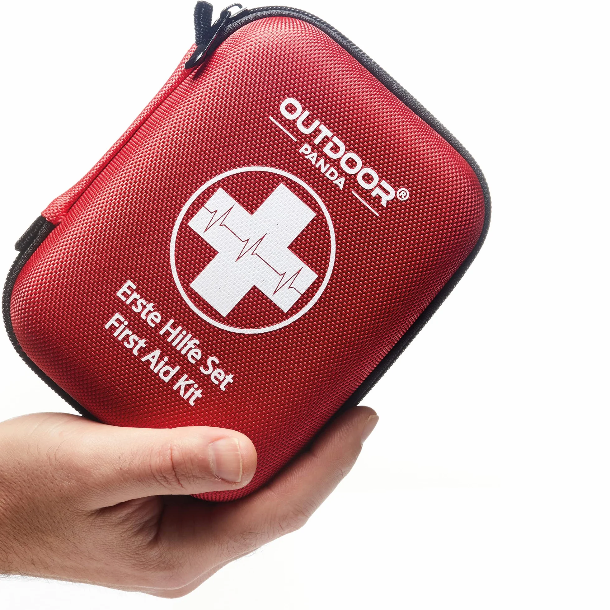 Emergency First Aid Kit z zawartością z Niemiec zgodnie z DIN 13167 | w tym Emergency Resuscitation Aid & Burnshield Gel na oparzenia