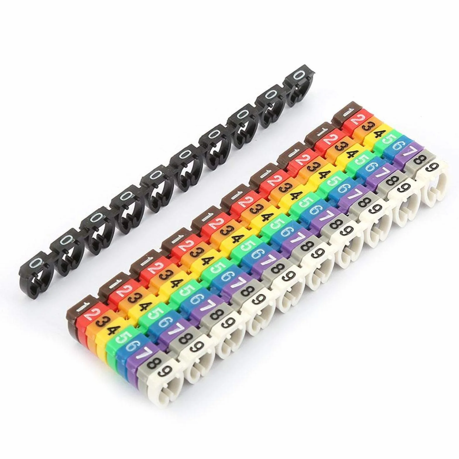 Zestaw znaczników kabli KCM-6MM 100 szt. Cyfrowa rurka numerowa