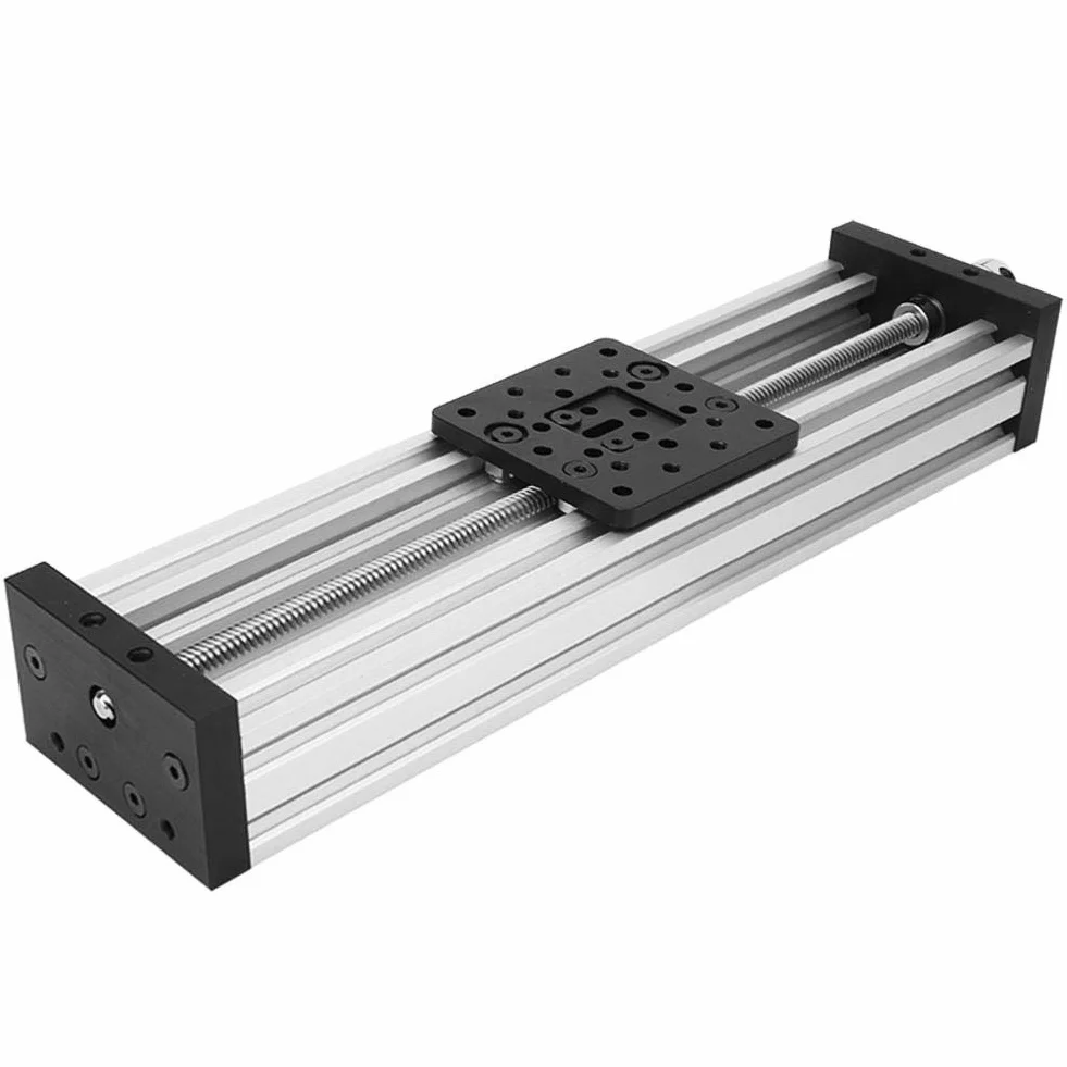 Liniowy stół przesuwny 250-500 mm Ślimakowy napęd do grawerek 3D