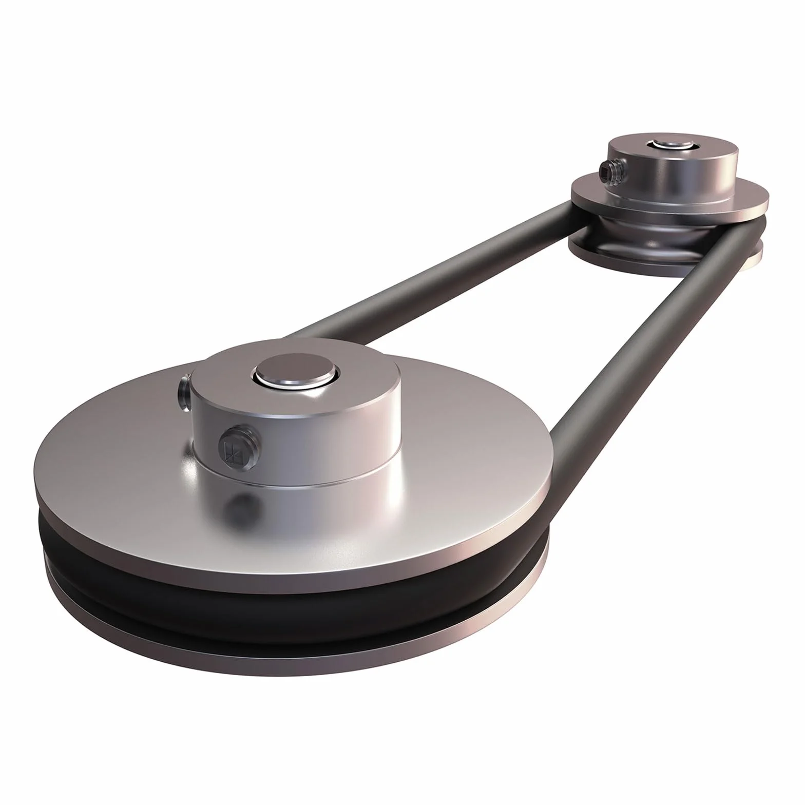 QUARKZMAN 3,17 mm koło pasowe V ID 20 mm OD stop aluminium do okrągłego paska PU 3 mm