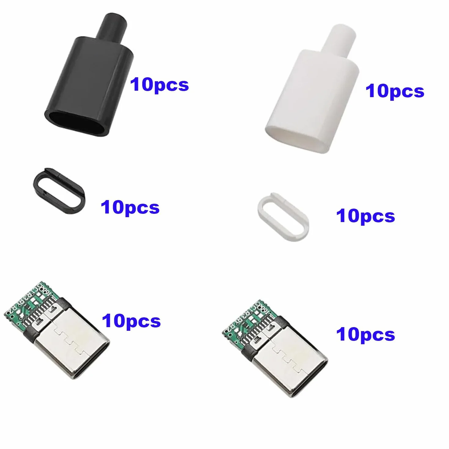 RUNCCI-YUN złącze micro USB C do lutowania 24 piny USB 3.1 typ C wtyczka SMT Breakout Board 24P PCB moduł z obudową