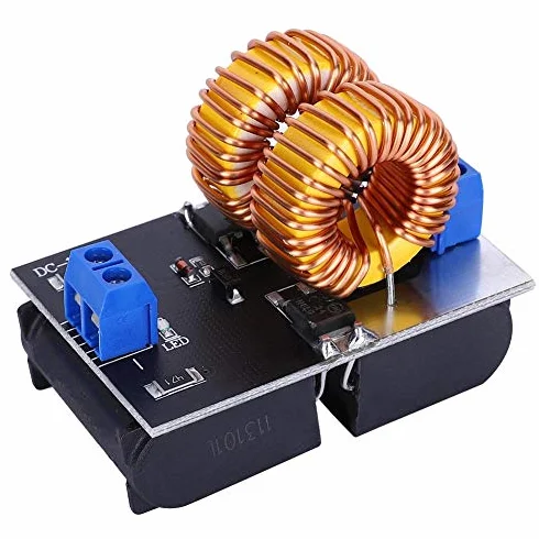 Moduł nagrzewnicy indukcyjnej 120 W, moduł BYS459-1500 Mini ZVS płyta grzewcza indukcyjna 5 V-12 V do ogrzewania wysokiej częstotliwości