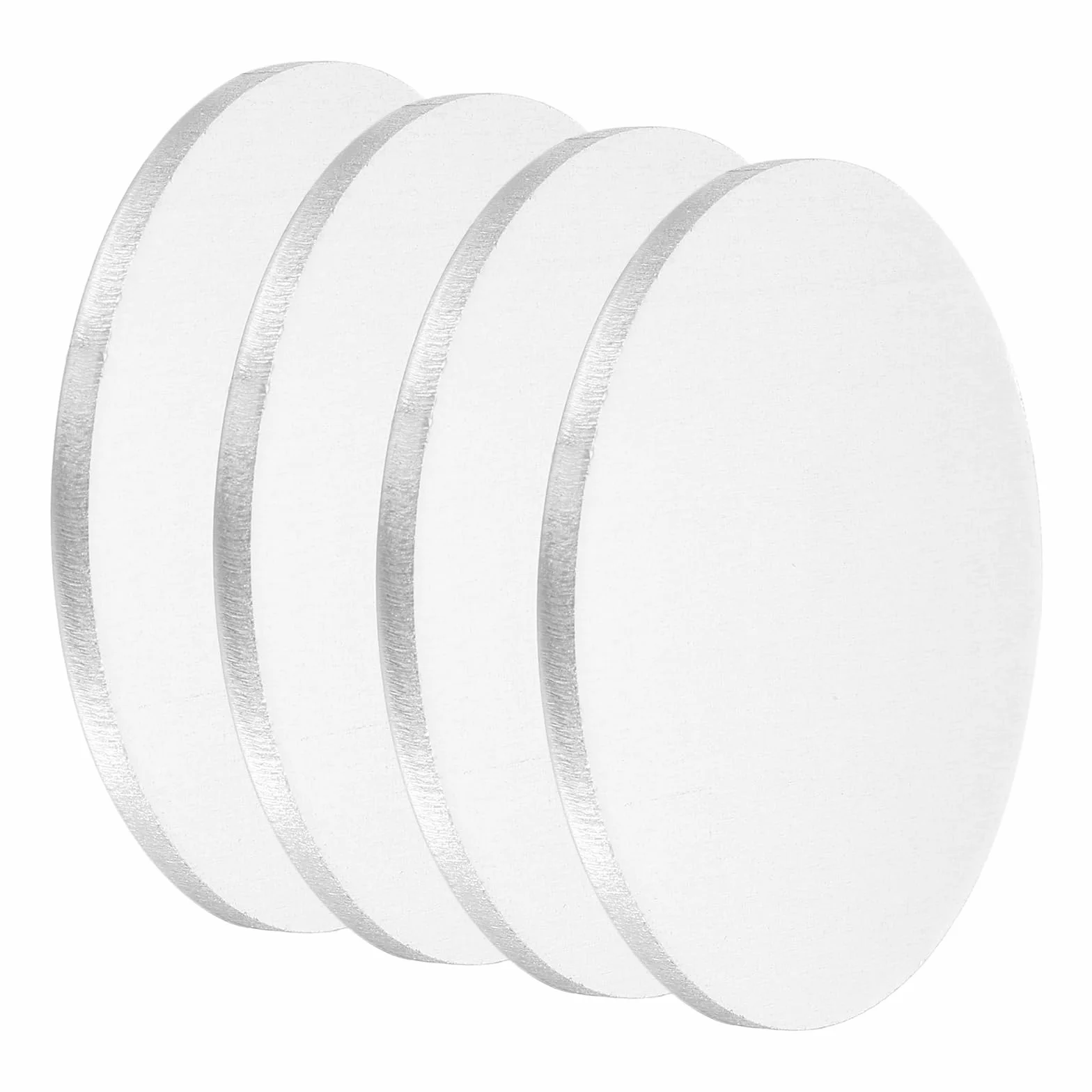 QUARKZMAN 4 sztuki płyt aluminiowych 50 mm x 1,5 mm okrągłe blachy aluminiowe 5052 do cięcia laserowego