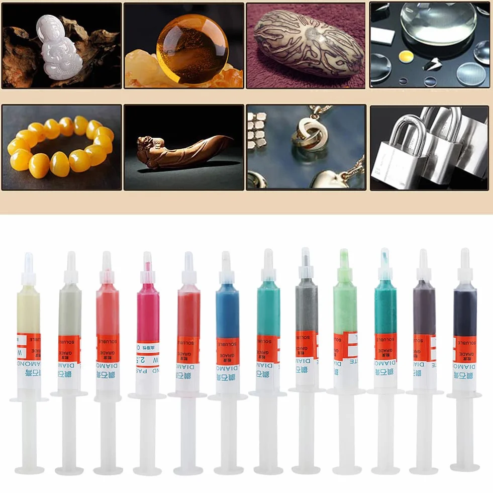 5 sztuk diamentowa ścierna pasta polerska docierająca pasta Grit W3.5#3000 diamentowa pasta polerska