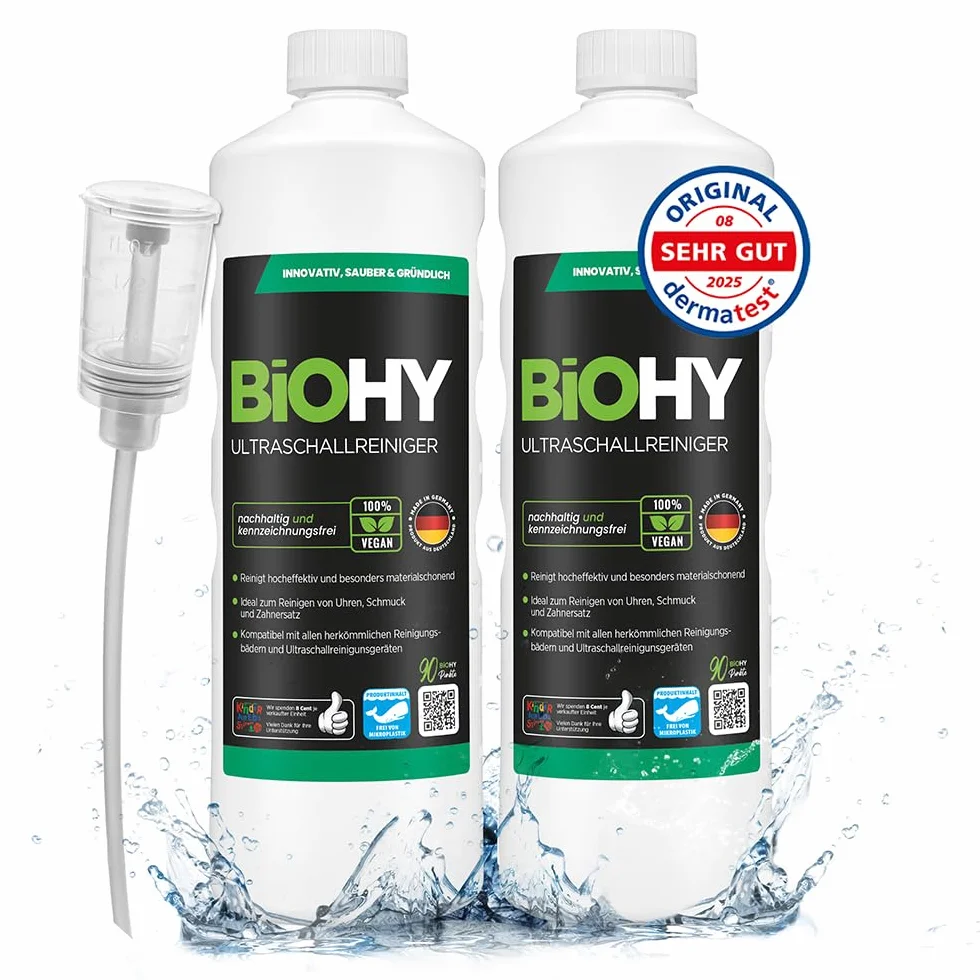 BiOHY Myjka ultradźwiękowa KONCENTRAT do kąpieli ultradźwiękowej 2 x 1l