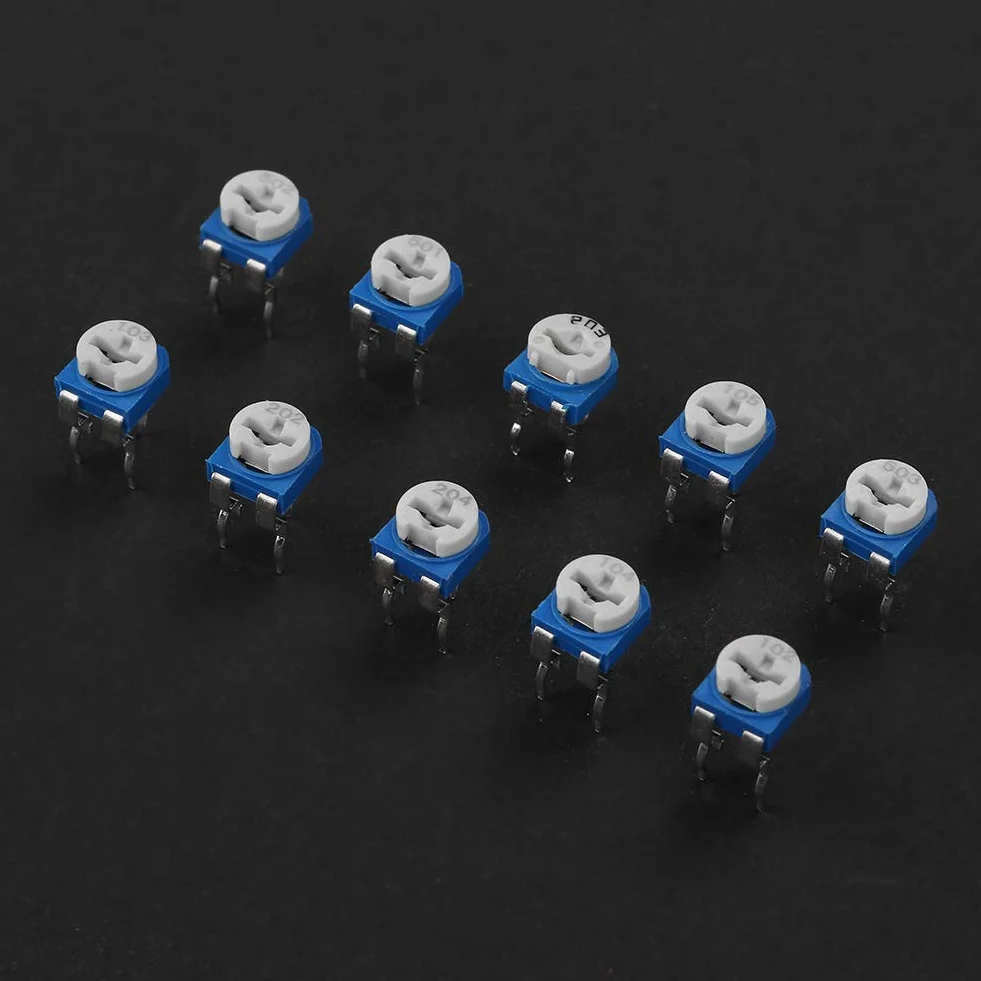 100 Stück variable Widerstände 500 Ohm bis 1M Ohm Trimmer Potentiometer Kit
