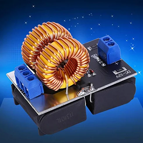 Moduł nagrzewnicy indukcyjnej 120 W, moduł BYS459-1500 Mini ZVS płyta grzewcza indukcyjna 5 V-12 V do ogrzewania wysokiej częstotliwości