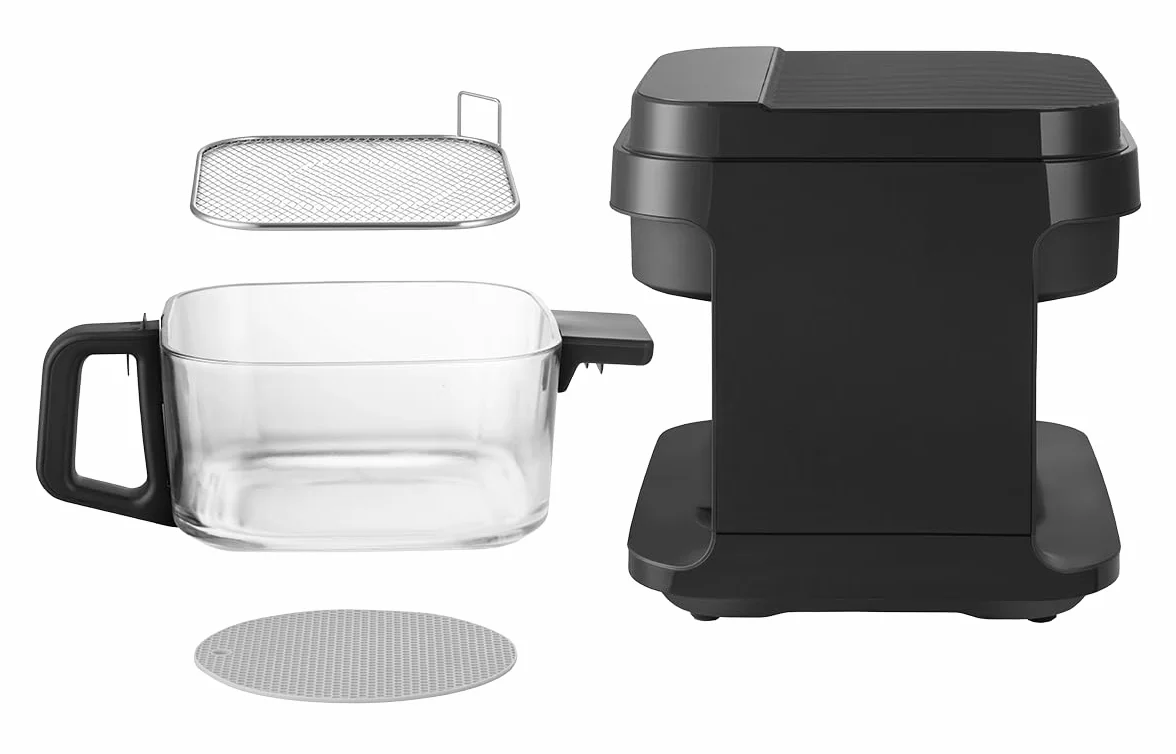 Frytkownica na gorące powietrze GLASS & FAST 5,5 l FR5500 czarna