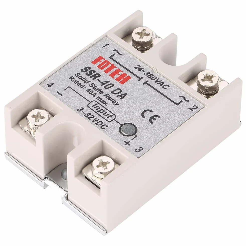 Akozon SSR-40DA 25A jednofazowy moduł przekaźnika statycznego DC-AC 5V 220V
