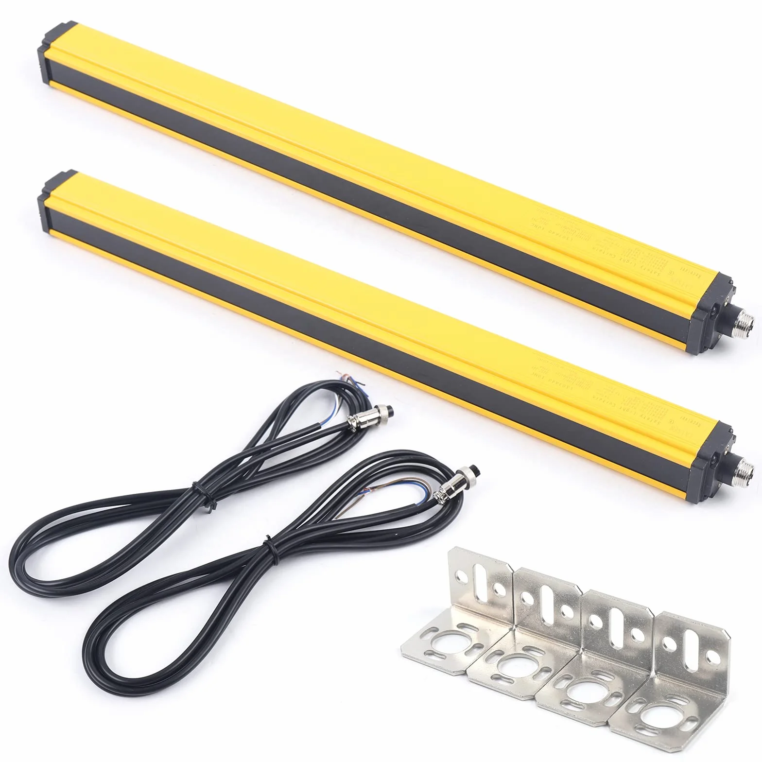 Czujnik kurtyny świetlnej DC 24-30V 10 promieni 360mm ochrony bezpieczeństwa żółty