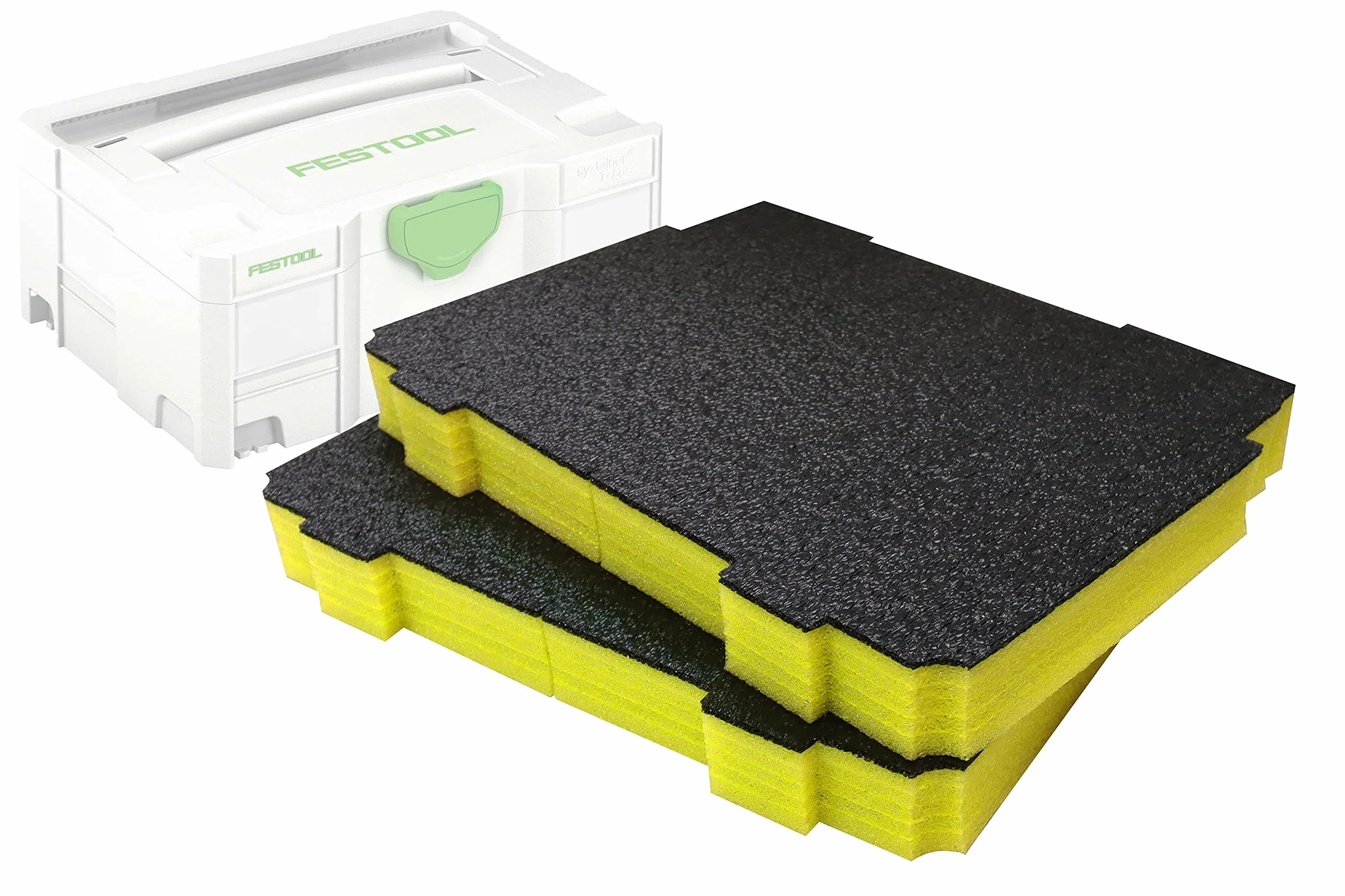 Shadow Foam T-LOC Systainer wkładki piankowe 50 mm żółte podwójne opakowanie do Festool TANOS Panasonic