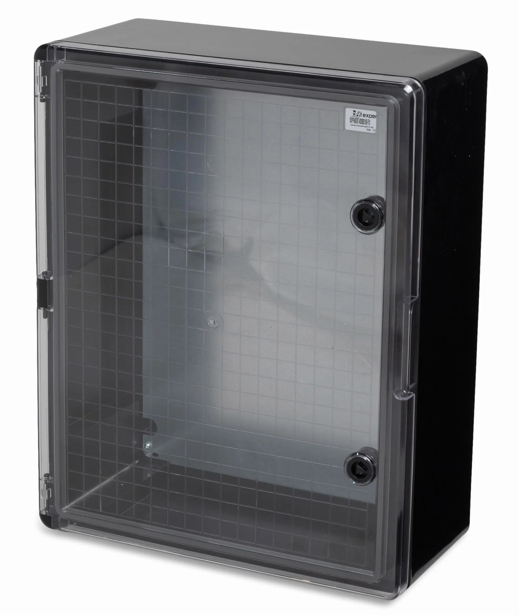 BOXEXPERT skrzynka rozdzielcza zewnętrzna IP65 ABS 500x400x180mm Fleet, wodoszczelna, szafa sterownicza/ścienna, obudowa przemysłowa pusta, czarna