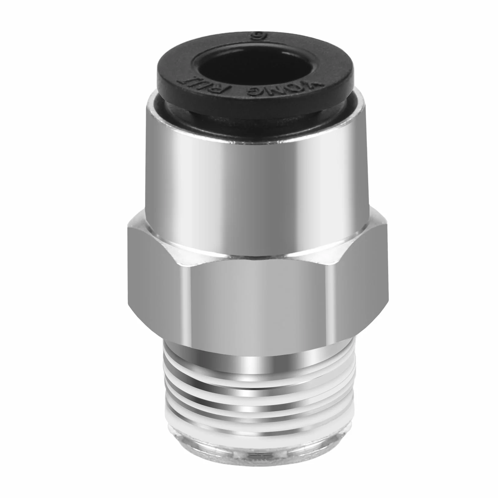 Heschen Szybkie połączenia PC6-01 6mm Push In Joint Thread Male 1/8" Quick Fittings Pneumatyczne złącze 10 sztuk