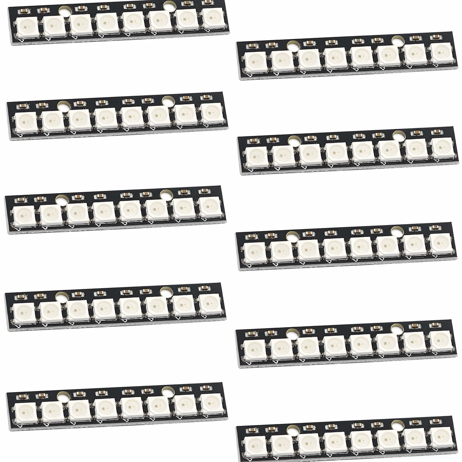 Joycabin 10 sztuk 8 bitów WS2812 moduł RGB LED, 5050 LED, wbudowany sterownik, kolorowe światło, płyta rozwojowa kompatybilna z Arduino Raspberry Pi ESP32