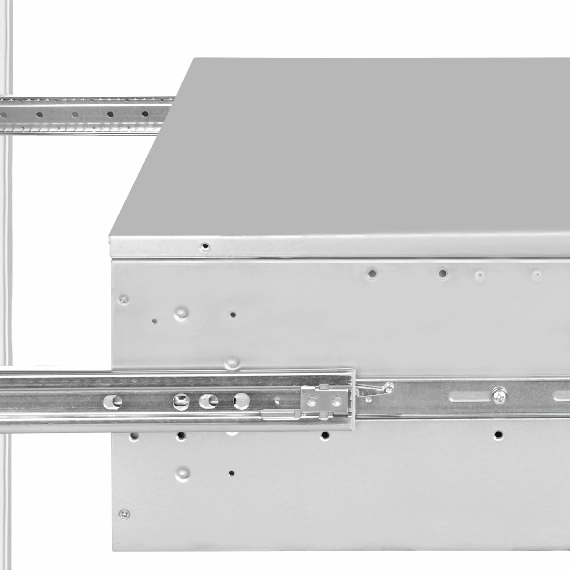 SilverStone SST-RMS06-22 - zestaw szyn ślizgowych z łożyskami kulkowymi bez użycia narzędzi do RM201 i RM400, wsparcie 430 mm szerokości, do 77,16 funtów (45 kg)