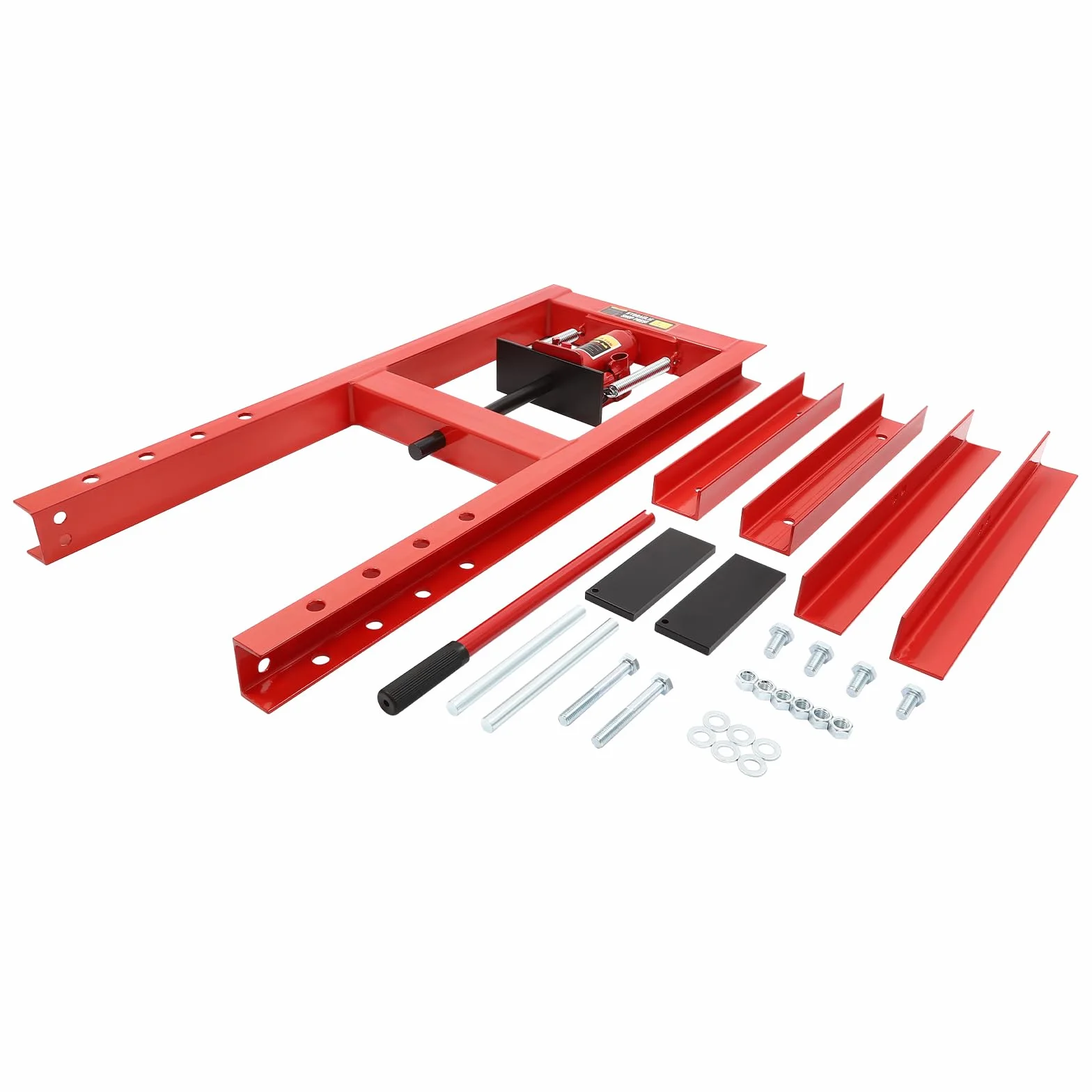 Prasa hydrauliczna 6T z regulacją wysokości 0-28 cm, stal węglowa, ręczna prasa ramowa