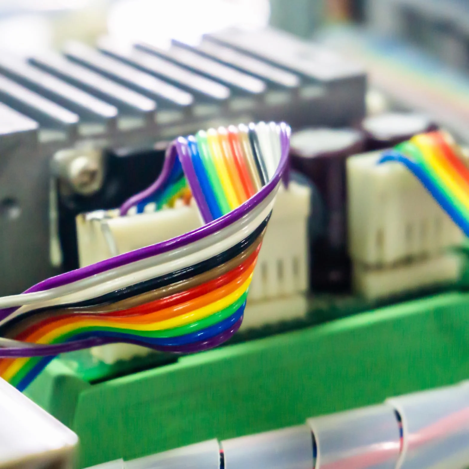 QUARKZMAN 1 szt. 12 pinów płaskich sznurków Rainbow Ribbon Cable 20 Ft 1.27mm Pitch Breadboard Jumper Wires do projektów elektronicznych