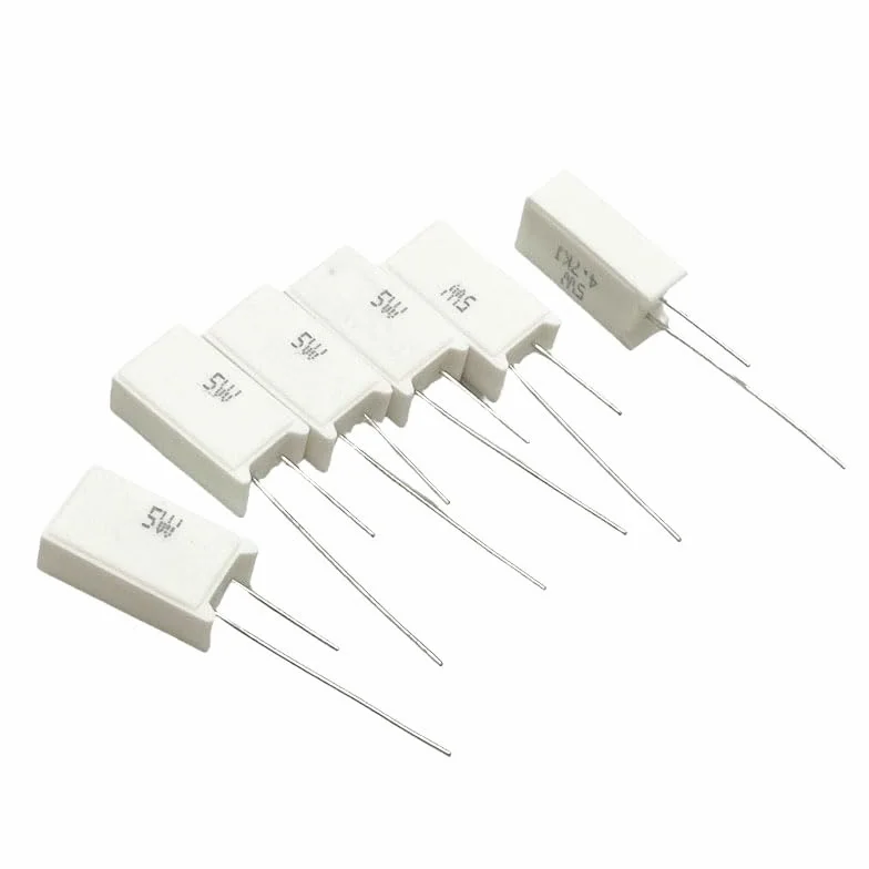 SQM RX27-5 pionowy opornik cementowy 5W 0,05 Ω
