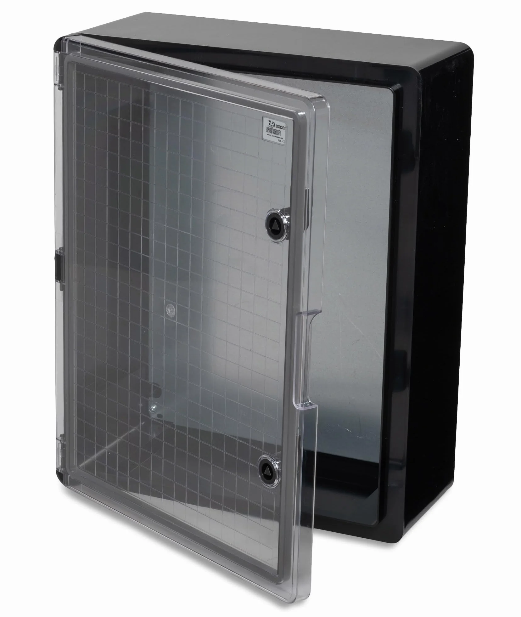 BOXEXPERT skrzynka rozdzielcza zewnętrzna IP65 ABS 500x400x180mm Fleet, wodoszczelna, szafa sterownicza/ścienna, obudowa przemysłowa pusta, czarna