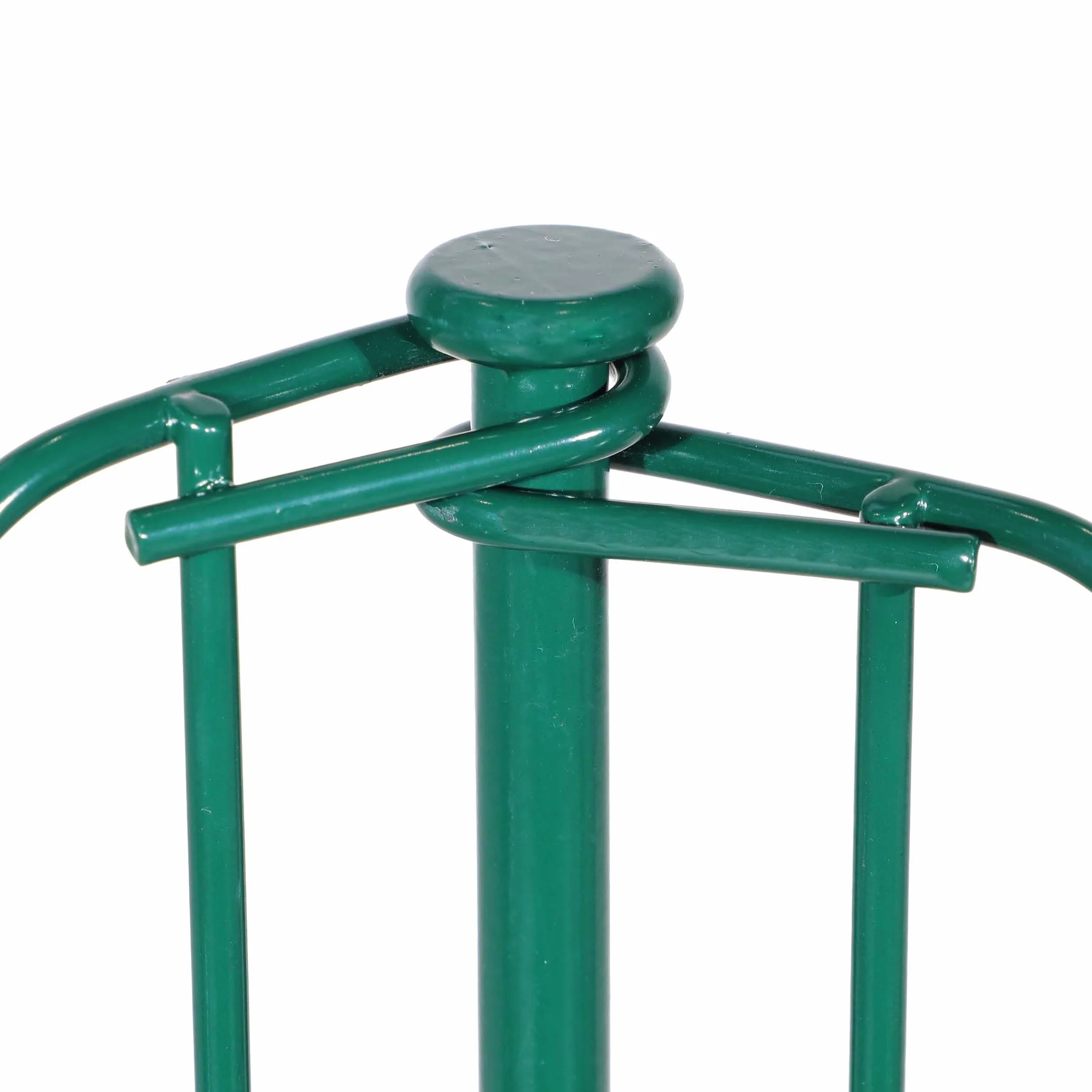 Wiltec Panele ogrodzeniowe 5 szt. zielone drut żelazny oczka 65x65mm