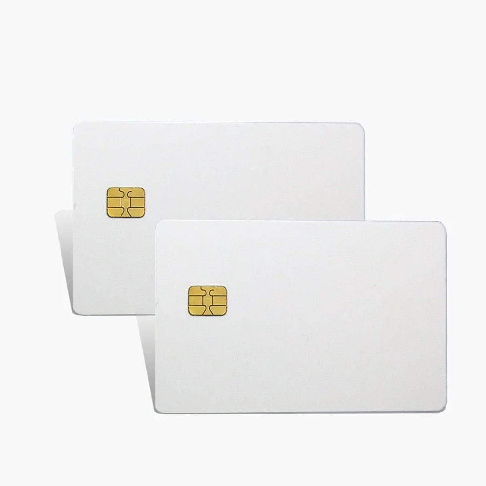 50 sztuk pustych kart PVC z chipem kontaktowym 4428 Smart Card Hotel karta klucza protokół ISO7816