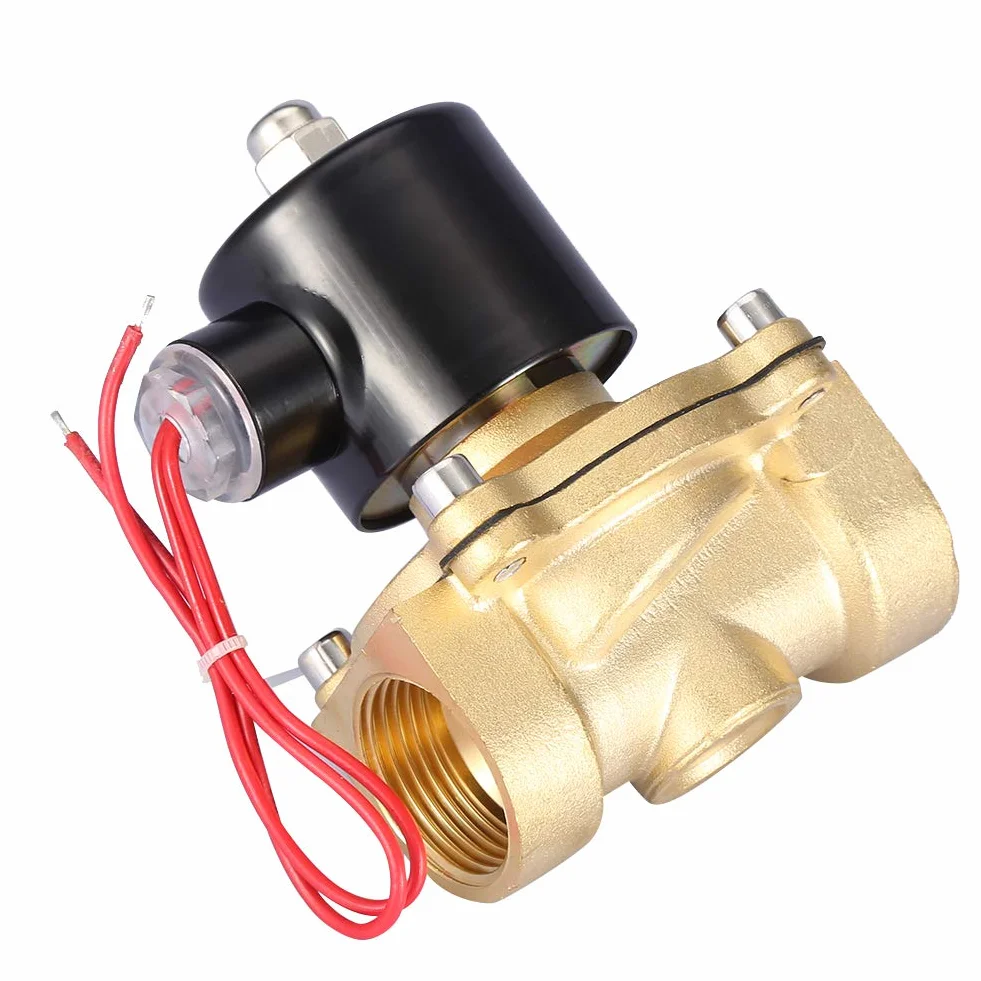 Elektrozawór elektryczny, AC 220 V, DN25, 1 cal, mosiądz, 1 MPa, 0-10 kg, woda NC, normalnie zamknięty, bezpośredniego działania, dwukierunkowy zawór elektromagnetyczny, szybki, czuły