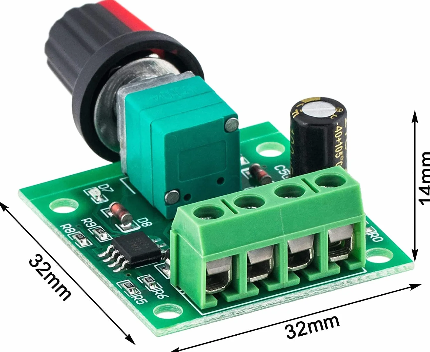 Regulator prędkości obrotowej DC 12 V PWM 1,8 V 3 V 5 V 6 V 7,2 V 12 V 2 A