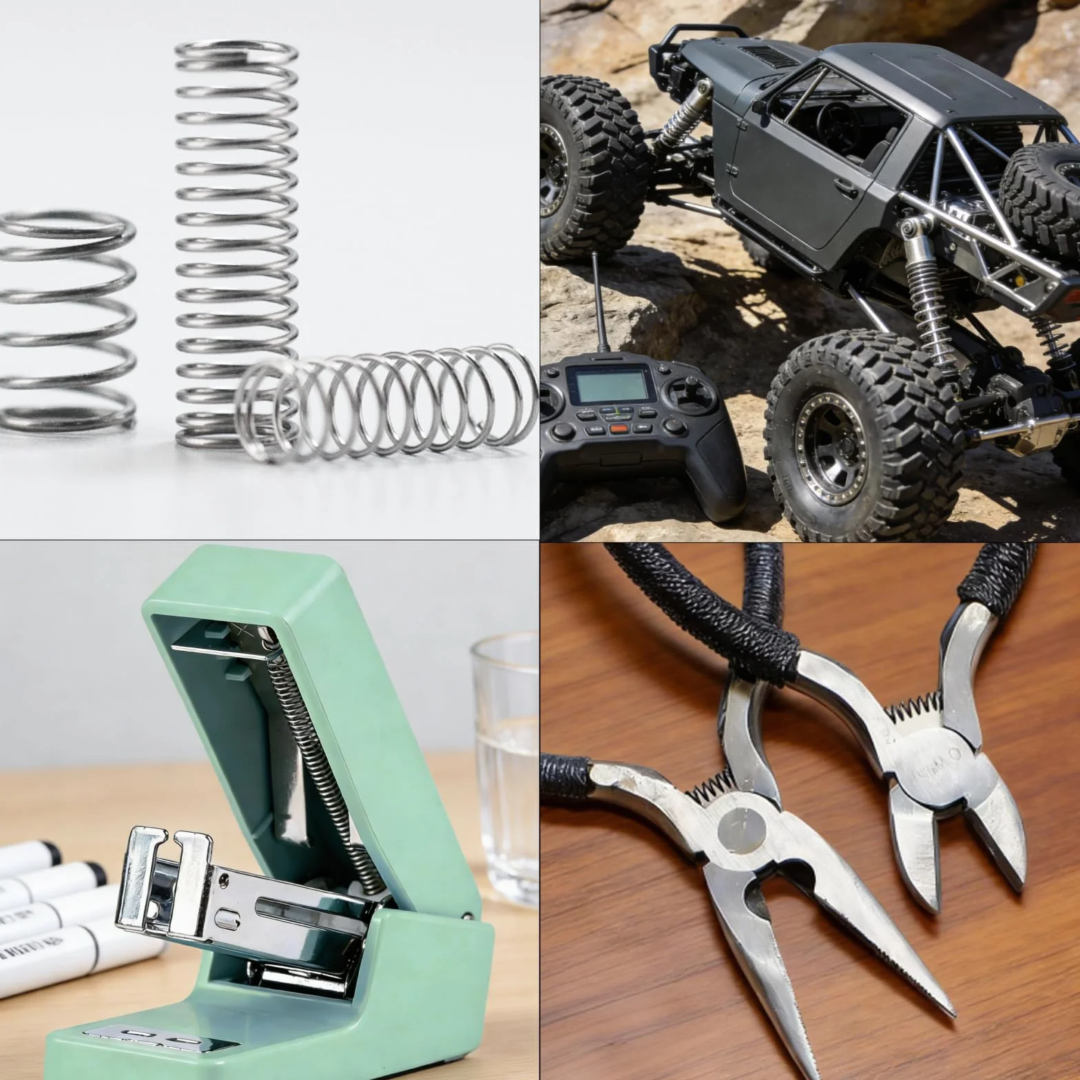 294 sztuki zestawu sprężyn naciskowych, sprężyny ze stali nierdzewnej, spiralne metalowe sprężyny, mały zestaw sprężyn, mechaniczne sprężyny