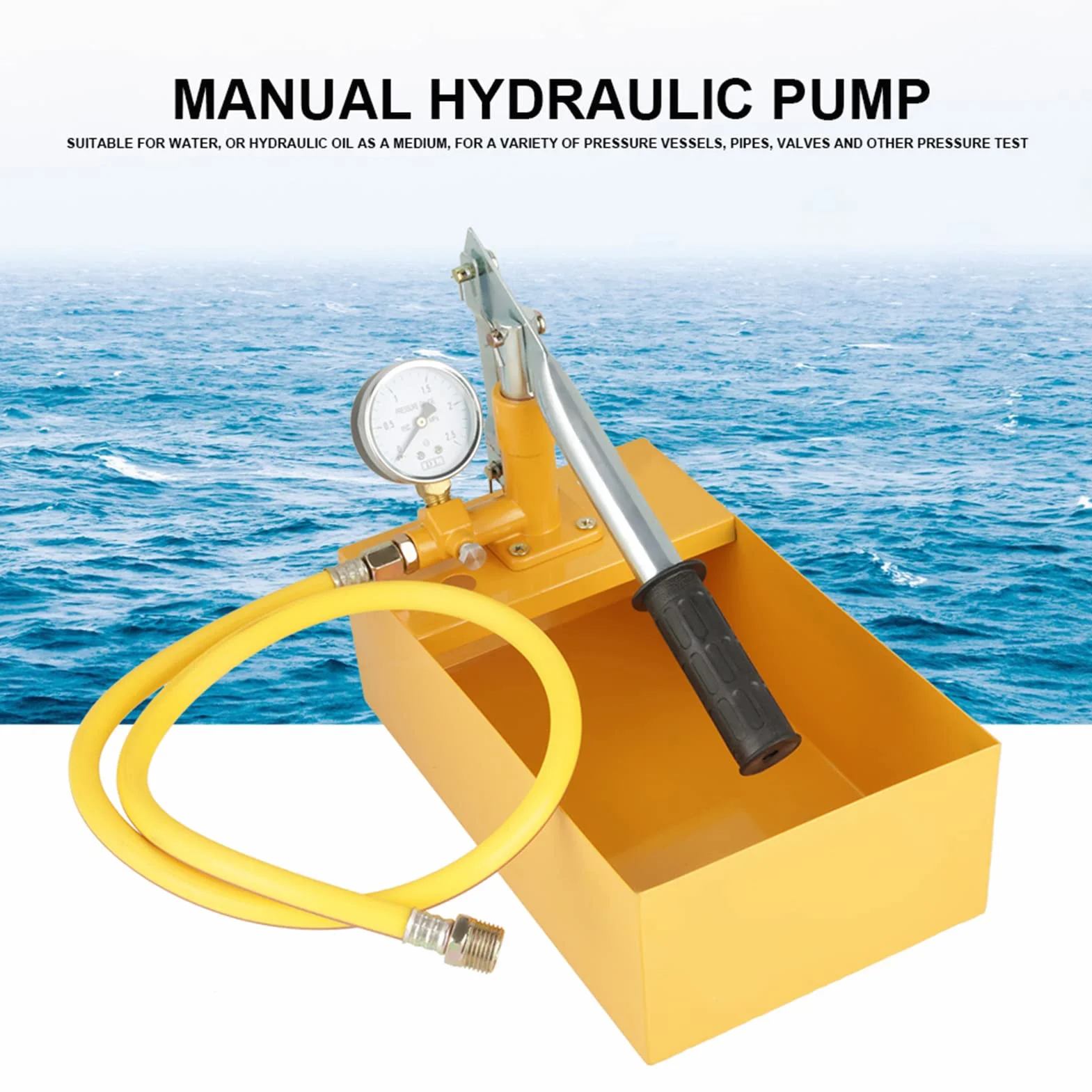 Ręczna Pompa Hydrauliczna 2.5 MPa Tester Ciśnienia Wody 25 kg
