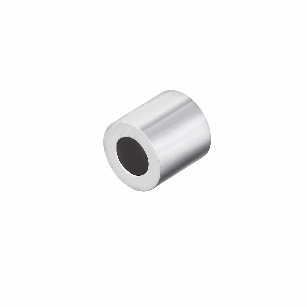 sourcing map 30 szt. M3 stop aluminium tuleja 3 mm linka druciana zacisk zatrzaskowy
