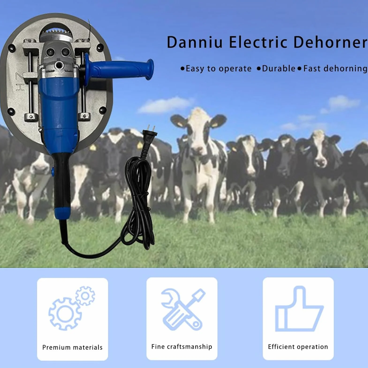 Elektryczny dehorner 1900 W dla owiec bydła, wysokotemperaturowego - dehorner, maszynka do cięcia rogów bydła, cieląt, jagnięciny, owiec i kóz