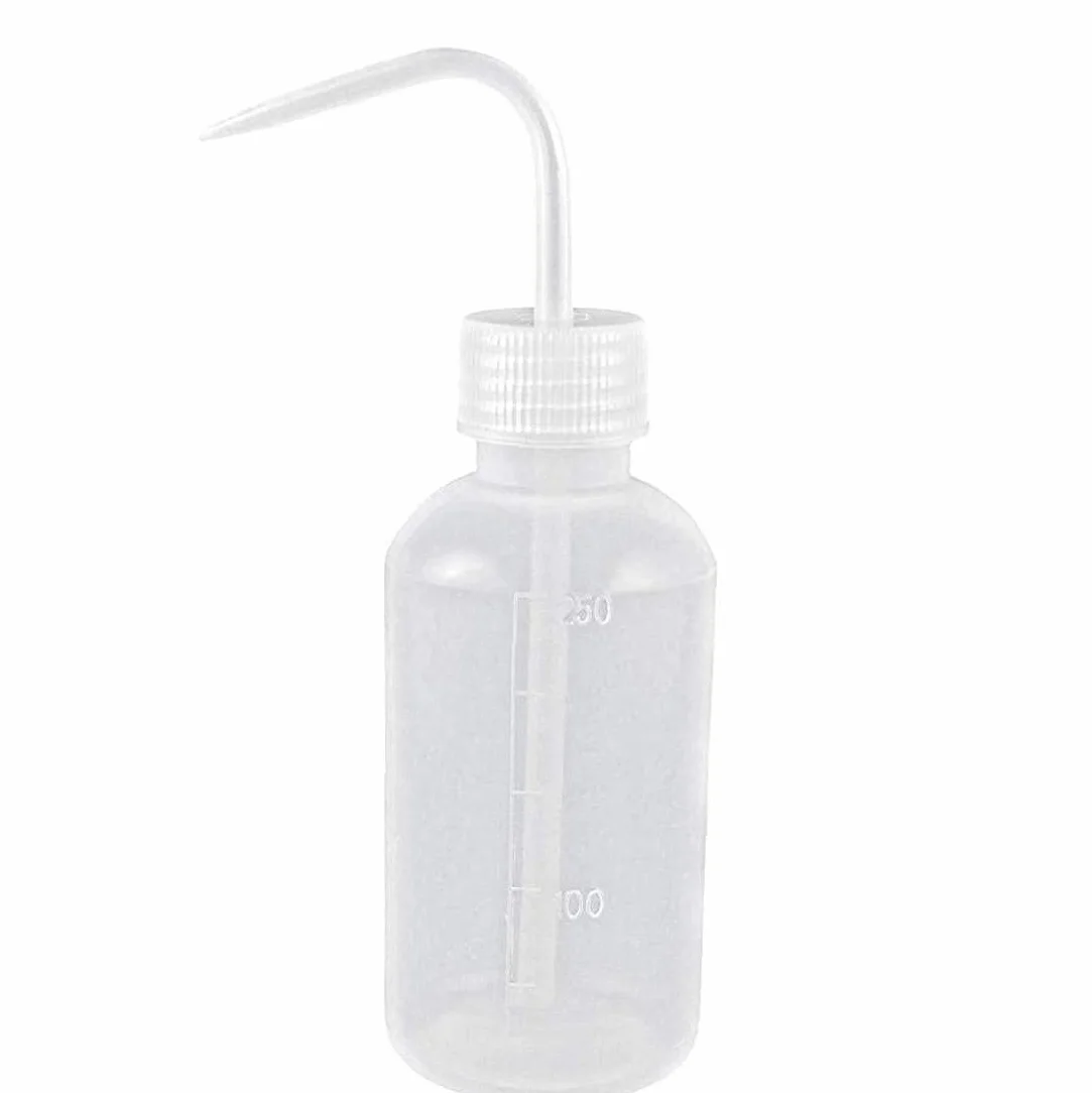 1 szt. 250 ml plastikowy dozownik do wyciskania laboratorium bezpieczna butelka do mycia czysta tatuaż butelka do czyszczenia kuchnia pojemnik na przyprawy