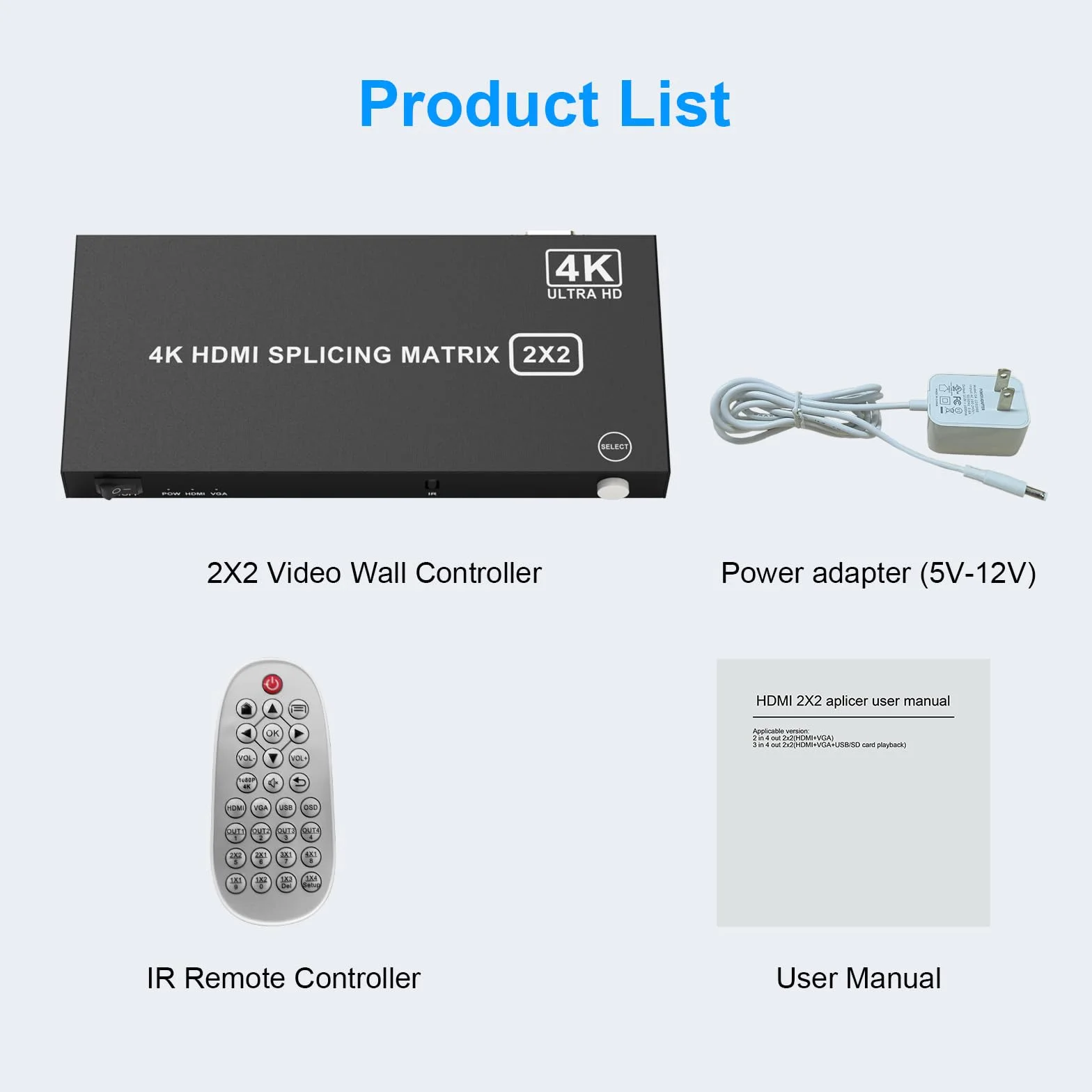 HDMI Video Wall Controller 2x2