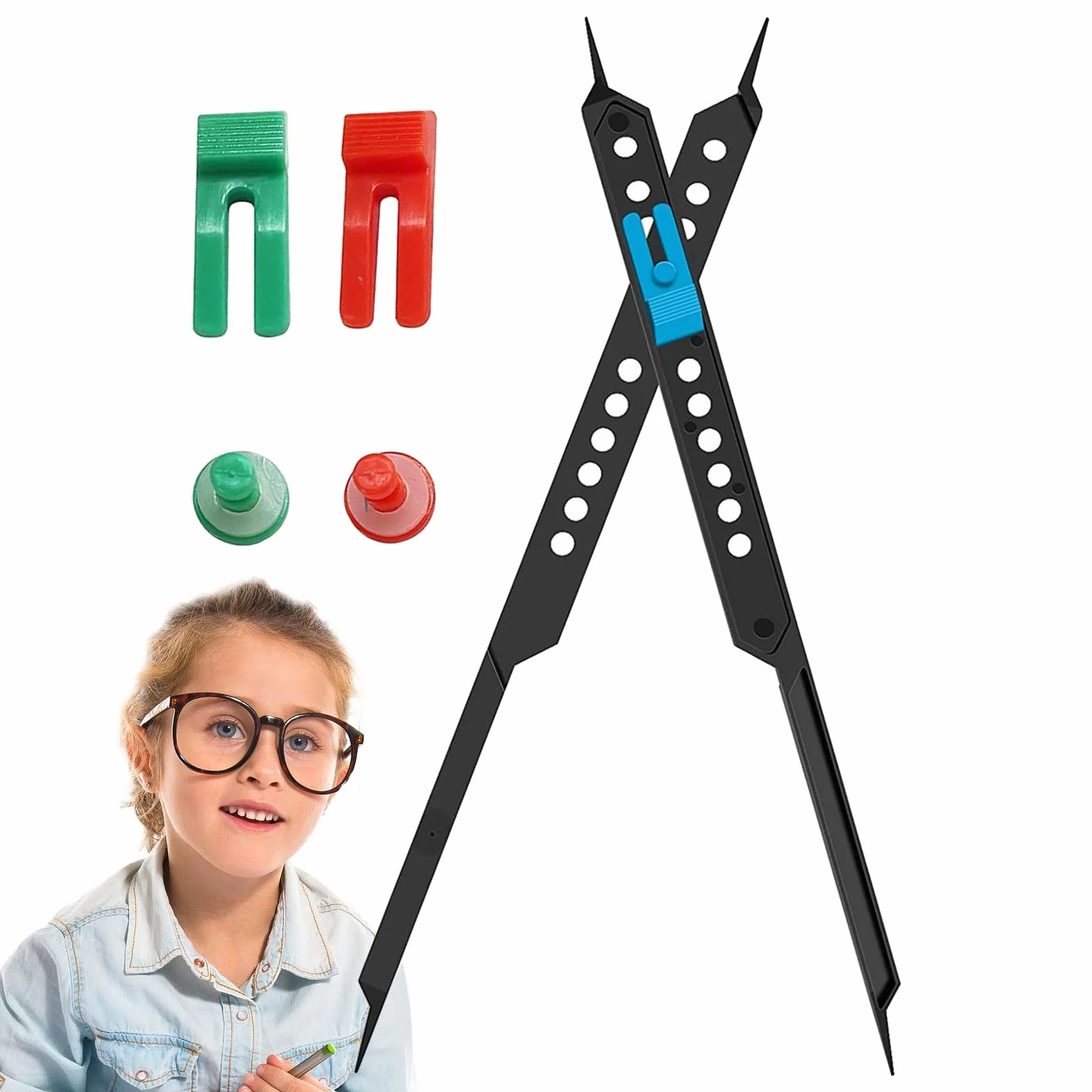 Proportional Scale Divider, 10 Inch Artist Drawing Tool, Adjustable Viewfinder, Precision Alignment Sturdy Visual Guide for Artists, Students, Architects, 25.3cm