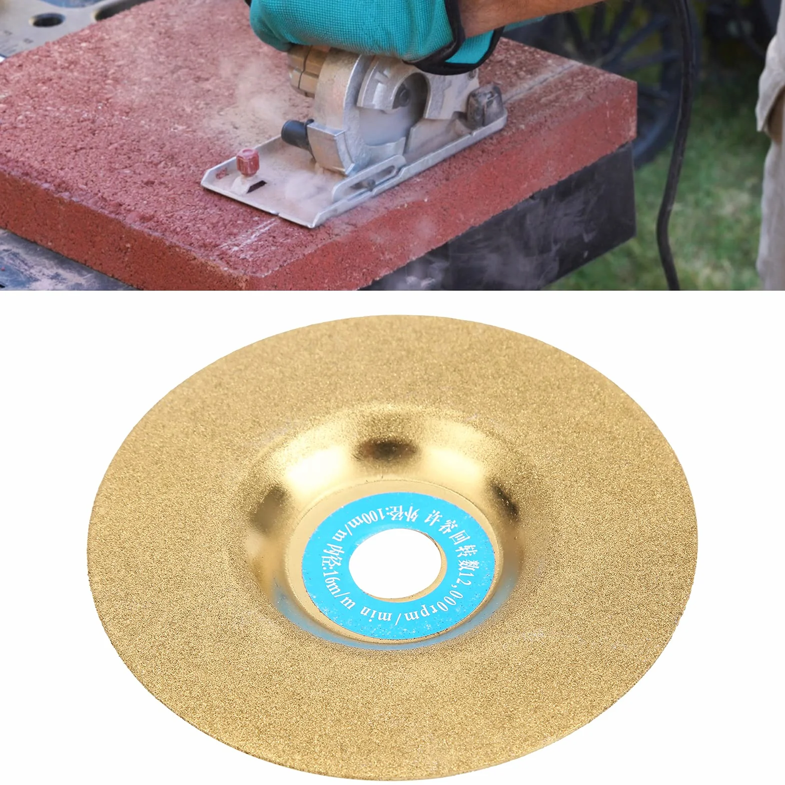Diamentowa Tarcza Szlifierska 100mm 4-calowa do Stali Stopowej Metalu Szkła Ceramiki Kamienia