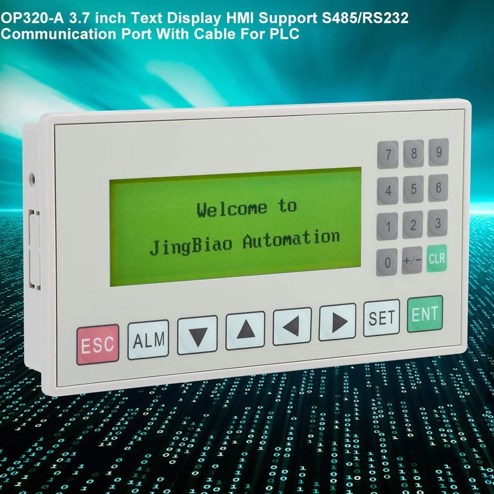 Wyświetlacz tekstowy 3,7 cala RS485 RS232 PLC