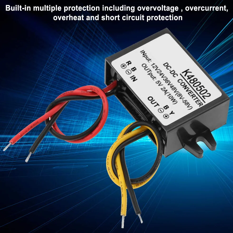 48V to 5V DC DC Converter 5V 2A Power Supply Module