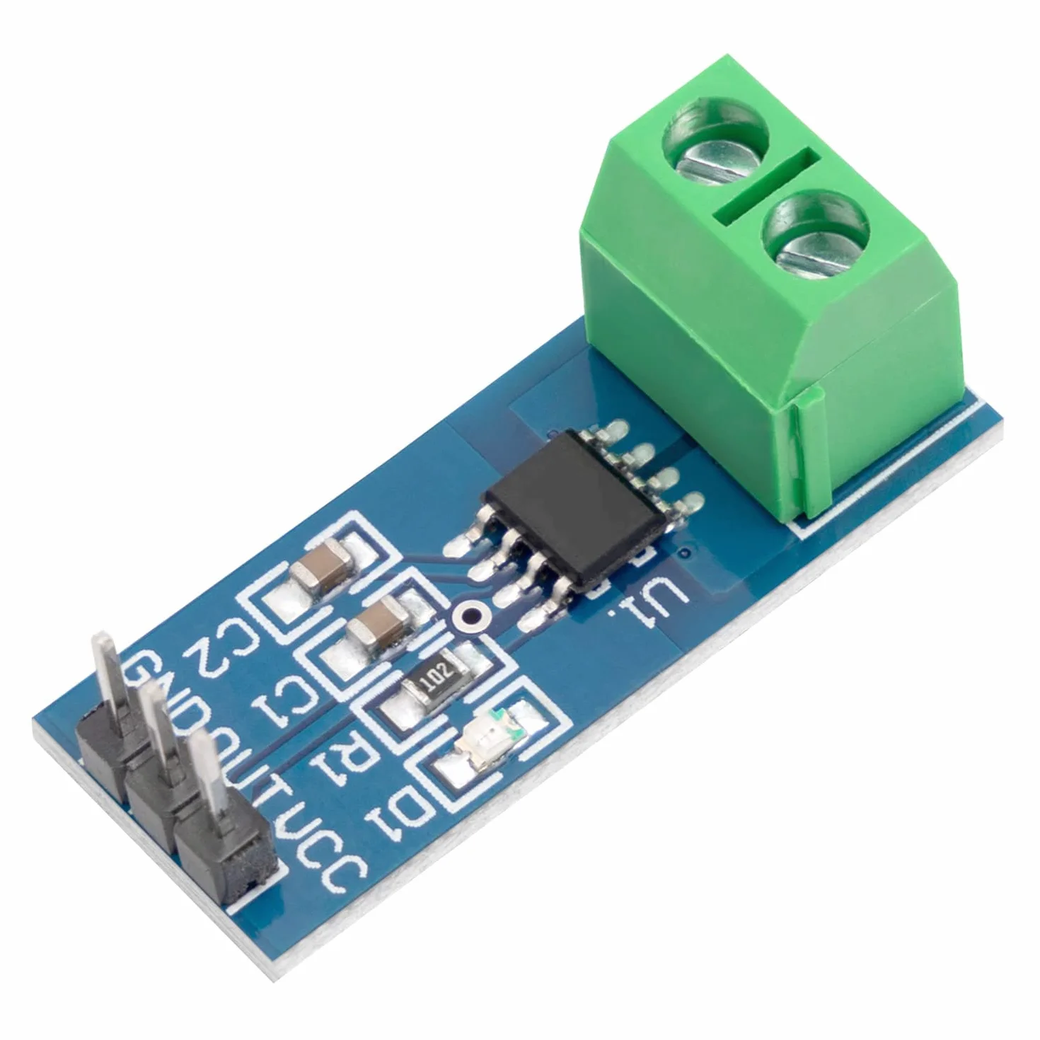 AZDelivery ACS712 30A amperowy moduł czujnika prądu Czujnik prądu kompatybilny z Arduino w tym e-book!