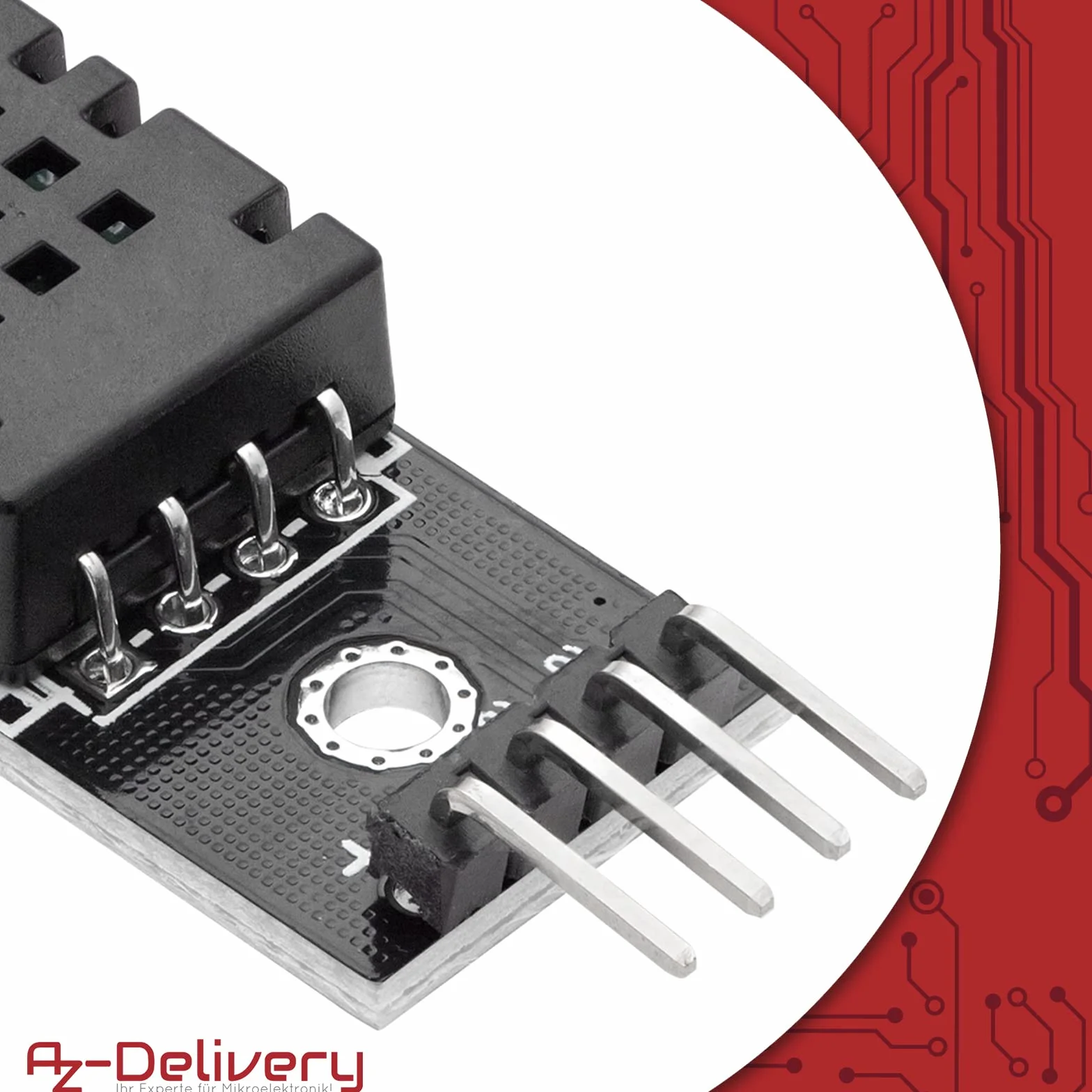 AZDelivery DHT20 Cyfrowy czujnik temperatury i wilgotności I2C 2,5V-5,5V dla Raspberry Pi